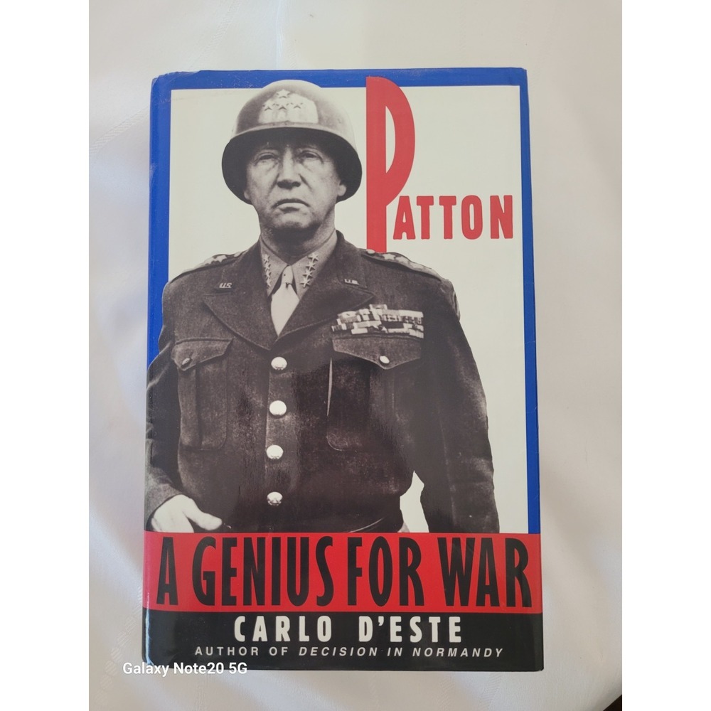 RARE Patton A Genius for War 1995 HC Carlo D'Este 1st Ed 1st Print